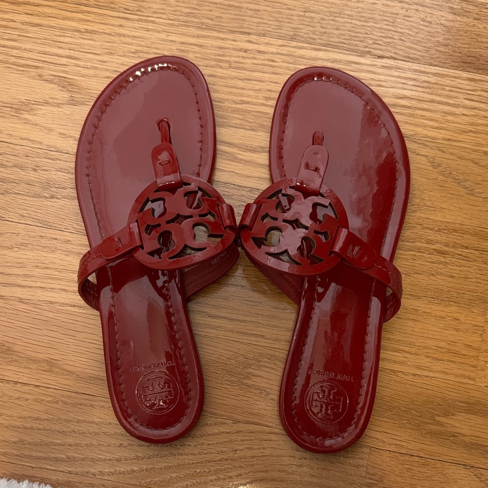 Tory Burch Glossy Red Sandals